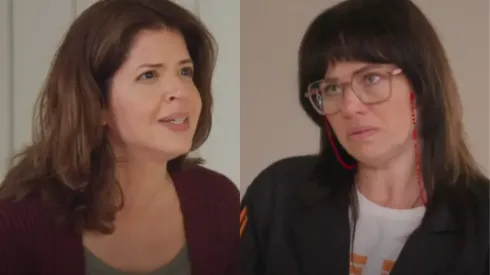 Natália (à esquerda) e Carol (à direita) se desentendem. Reprodução/TV Globo
