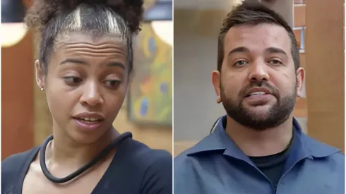 Lilly Nobre e Sander Mecca juntos em A Fazenda 15 – Reprodução/Record TV
