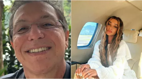 Boninho tackles Bruna Goncalves. Image 1: Clone/Instagram Boninho – Image 2: Clone/Instagram Bruna Gonsalves