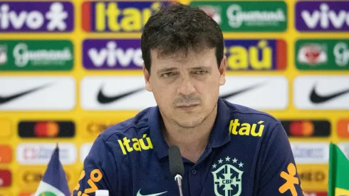 Fernando Diniz treinador da Seleção Brasileira em coletiva de imprensa. Foto: Gil Gomes/AGIF
