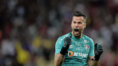 RJ - RIO DE JANEIRO - 09/04/2023 - CARIOCA 2023, FLUMINENSE X FLAMENGO - Fabio goleiro do Fluminense durante partida contra o Flamengo no estadio Maracana pelo campeonato Carioca 2023. Foto: Thiago Ribeiro/AGIF