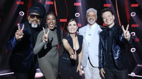 Equipe da última temporada do The Voice Brasil. Foto: Foto: Globo/ Manoella Mello
