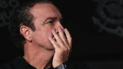 Cuca ex-técnico do Corinthians durante partida contra o Remo na Arena Corinthians pelo campeonato Copa do Brasil 2023. Foto: Ettore Chiereguini/AGIF
