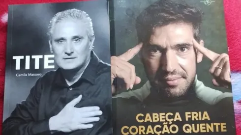 Livros Tite e Abel Ferreira (Foto: divulgação Leonardo Cardoso)
