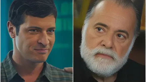 Marino e Antônio são inimigos em Terra e Paixão – Reprodução/TV Globo
