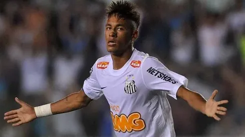 Neymar atuando pelo Santos contra o Palmeiras – Foto:Ivan Storti/ Santos FC

