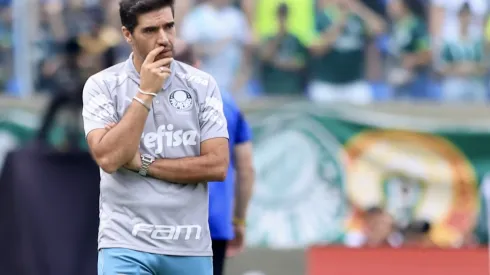Abel Ferreira técnico do Palmeiras durante partida contra o Santos no estádio Arena Barueri pelo campeonato Brasileiro A 2023. Foto: Marcello Zambrana/AGIF
