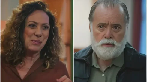 Agatha e Antônio juntos em Terra e Paixão – Reprodução/TV Globo
