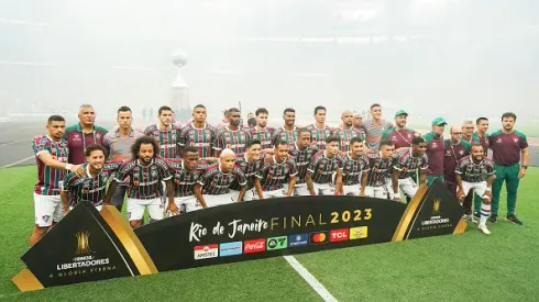 Elenco do Flluminense na final da Libertadores no Maracanã contra o Boca Juniors. Fot: Santiago Joel Abdala / Pressinphoto / Icon Sport. 
