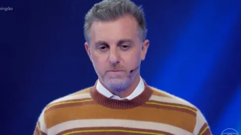 Luciano Huck durante o Domingão deste domingo (12) – Foto: Reprodução/Globo
