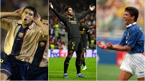 Riquelme, Jude Bellingham e Bebeto. Getty Images