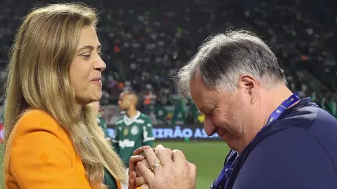 Leila e Barros, homem forte do futebol