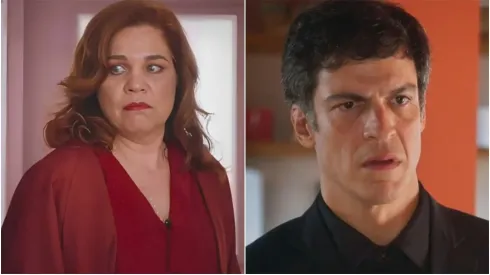 Jonas (direita) cai em armação de Helena (esquerda) – Fotos: Reprodução/Globo
