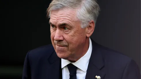 Carlo Ancelotti, do Real Madrid, durante partida da sua equipe – Foto: Florencia Tan Jun/Getty Images
