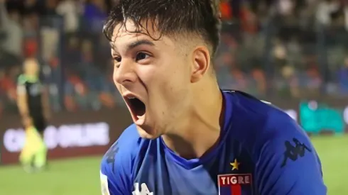 Foto: Arquivo pessoal Lucas Blondel/Instagram - Blondel em partida pelo Tigre, seu ex-time, no Campeonato Argentino