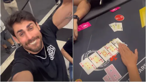 Cara de Sapato acertou uma mão improvável no poker