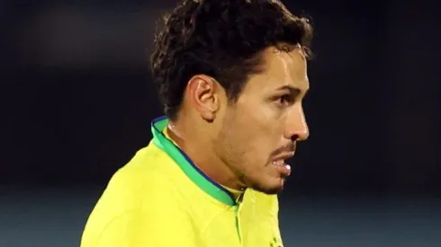 Raphael Veiga, meia do Palmeiras e da Seleção Brasileira, pelas<br />
Eliminatórias 2026.<br />
Foto: Vitor Silva / Flickr CBF
