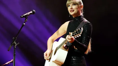 Taylor Swift durante um show  – Foto: Terry Wyatt/Getty Images
