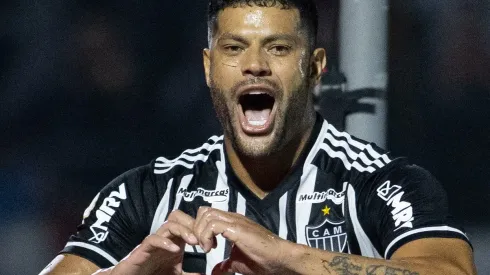 Hulk jogador do Atletico-MG comemora seu gol durante partida contra o Bragantino no estadio Nabi Abi Chedid pelo campeonato Brasileiro A 2023. Fabio Moreira Pinto/AGIF
