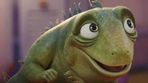 Personagem Leo sorrindo na animação – Foto: Reprodução/Netflix

