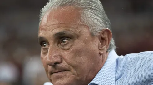 Tite tecnico do Flamengo durante partida contra o Bragantino no estadio Maracana pelo campeonato Brasileiro A 2023. Foto: Jorge Rodrigues/AGIF
