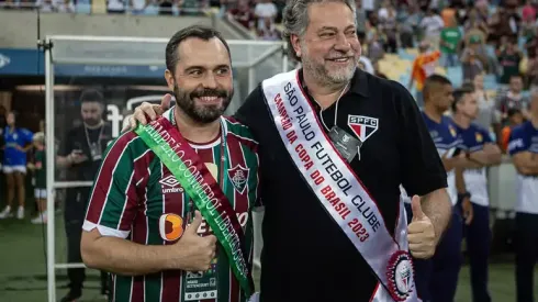 Bittencourt e Casares no Maracanã - Foto: Lucas Merçon/Fluminense