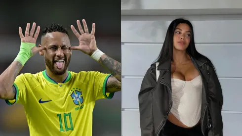 Neymar reage à notícia sobre Nathalia Morais – Foto: Getty Images/Pedro Vilela e Instagram/Reprodução
