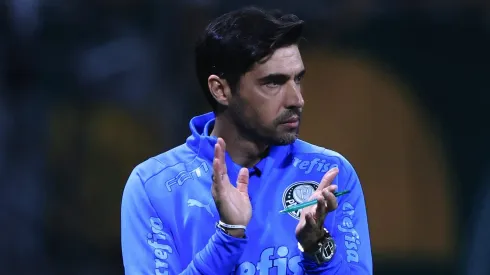 Abel Ferreira tecnico do Palmeiras durante partida contra o Flamengo no estadio Arena Allianz Parque pelo campeonato Brasileiro A 2023. Foto: Ettore Chiereguini/AGIF
