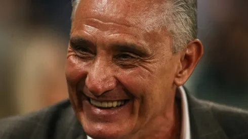 Tite técnico do Flamengo durante partida pelo Campeonato Brasileiro
