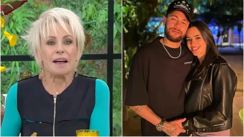 Ana Maria Braga, Bruna Biancardi e Neymar  – Fotos: Reprodução/TV Globo e Instagram/Neymar 
