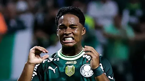 Endrick jogador do Palmeiras durante partida contra o América-MG 
