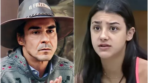 André e Bia em A Fazenda – Reprodução/Record
