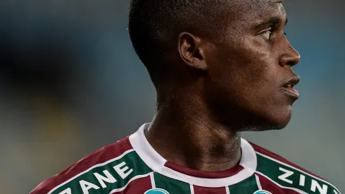  Arias jogador do Fluminense durante partida contra o Coritiba no estadio Maracana pelo campeonato Brasileiro A 2023.<br />
Thiago Ribeiro/AGIF
