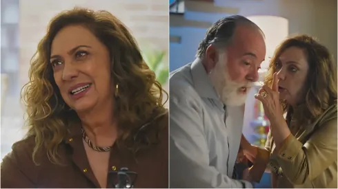 Agatha revela passado com Antônio em Terra e Paixão. Reprodução/TV Globo.
