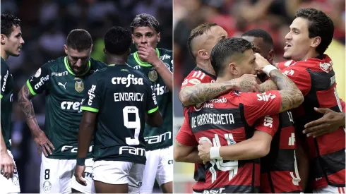 Palmeiras e Flamengo. Foto: Agif