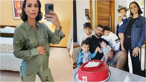 Letícia, esposa de Juliano Cazarré, revela nome do sexto filho – Fotos: Reprodução/Instagram de Letícia Cazarré
