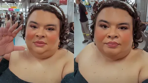 Rainha Matos chega à Farofa da Gkay acompanhada de seis seguranças. Foto: Reprodução/Instagram – Rainha Matos
