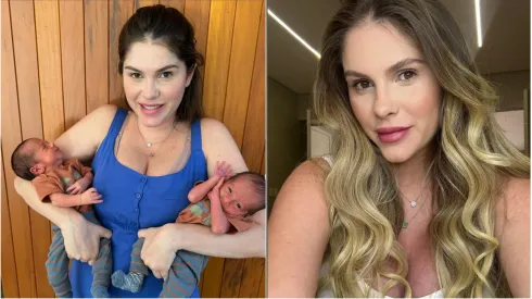 Bárbara Evans e seus filhos – Fotos: Instagram oficial de Bárbara Evans.
