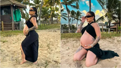 Mirella está na reta final da gravidez. Reprodução/Instagram/@xbadmix.
