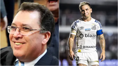 Fotos; Pedro Ernesto Gerra Azevedo/Santos FC e Abner Dourado/AGIF - MT e Soteldo viraram personagens