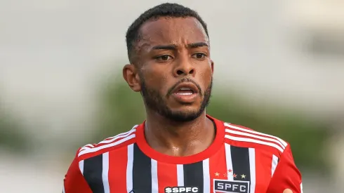 Welington jogador do Sao Paulo durante partida contra o Santo Andre no estadio Bruno Jose Daniel pelo campeonato Paulista 2023. Foto: Marcello Zambrana/AGIF
