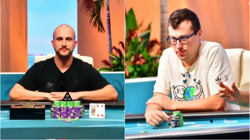 O alemão Stanislav Zegal (à esquerda) e o brasileiro Gabriel Schroeder (à direita)