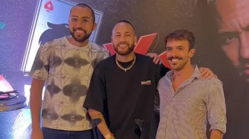 Rafael Moraes, Neymar e Yuri Martins se reuniram para jogar poker
