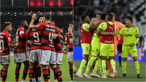 Flamengo e Palmeiras. Foto: Thiago Ribeiro/AGIF