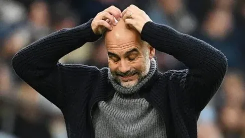 Foto: Michael Regan/Getty Images - Guardiola em partida do Manchester City pela Premier League
