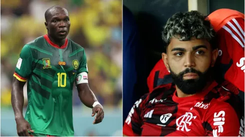 Fotos: Clive Brunskill/Getty Images e Wagner Meier/Getty Images – Aboubakar e Gabigol foram cotados no Grêmio