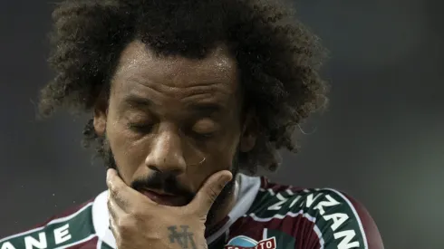 Marcelo jogador do Fluminense lamenta durante partida contra o Gremio no estadio Maracana pelo campeonato Brasileiro A 2023. Jorge Rodrigues/AGIF
