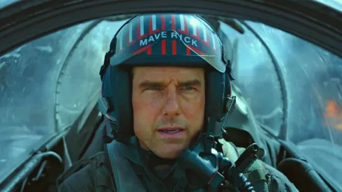 Tom Cruise em cena de Top Gun_ Maverick – Foto: Paramount Pictures
