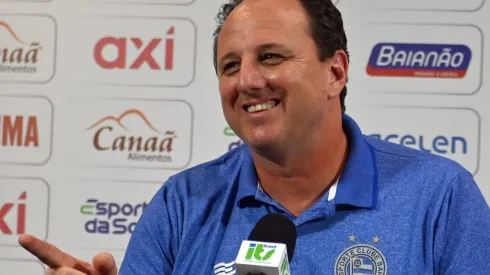 Rogerio Ceni, tecnico do Bahia, durante entrevista coletiva de imprensa na Arena Fonte Nova. Foto: Walmir Cirne/AGIF
