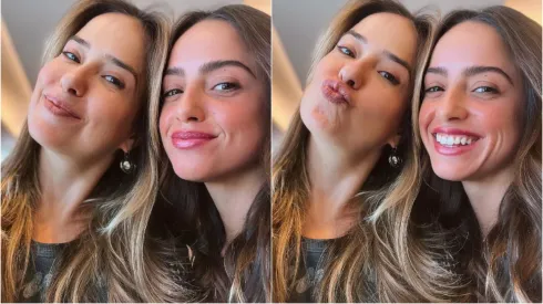 Paloma Duarte e Ana Clara Winter posam para selfies. Fotos: Reprodução/Instagram oficial de Paloma Duarte
